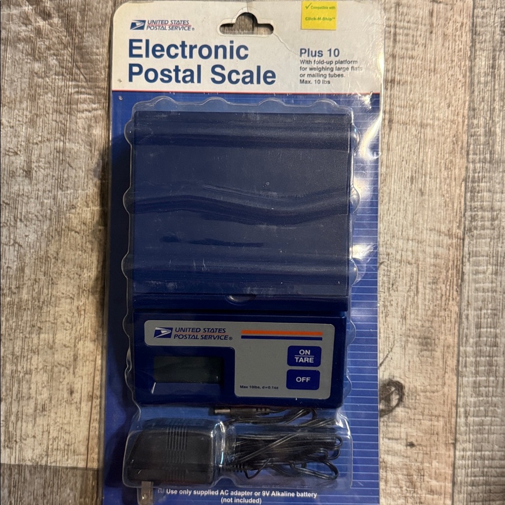 NEW IN PACKAGE- Blue USPS Postal Scale with Accessories
